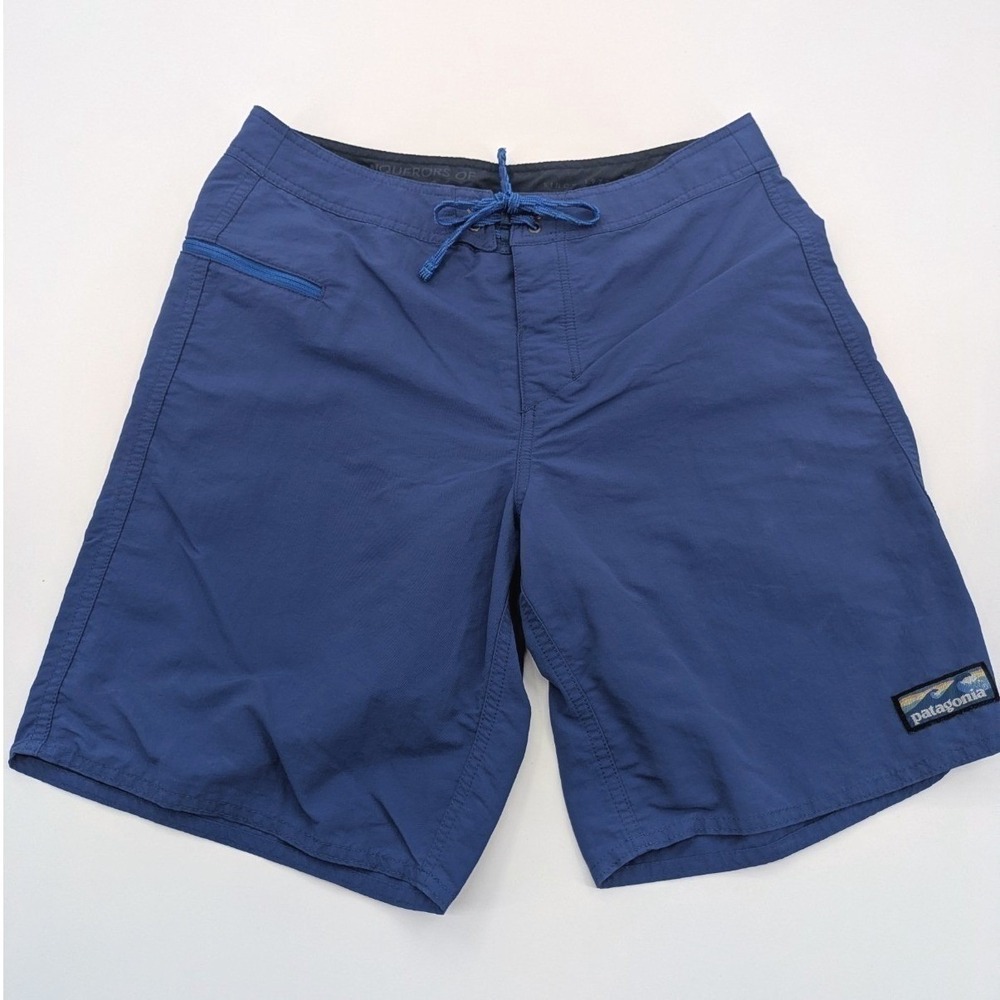 Patagonia Wavefarer Boardshorts Men's Size 30 Blue Swim‎ Trunks Beach Surfing - Picture 1 of 12